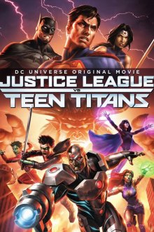 постер к фильму Лига Справедливости против Юных Титанов