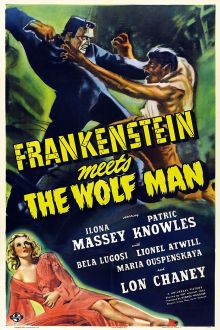постер к фильму Франкенштейн встречает Человека-волка